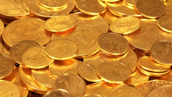 Sparbuch für Kinder - Goldmünzen