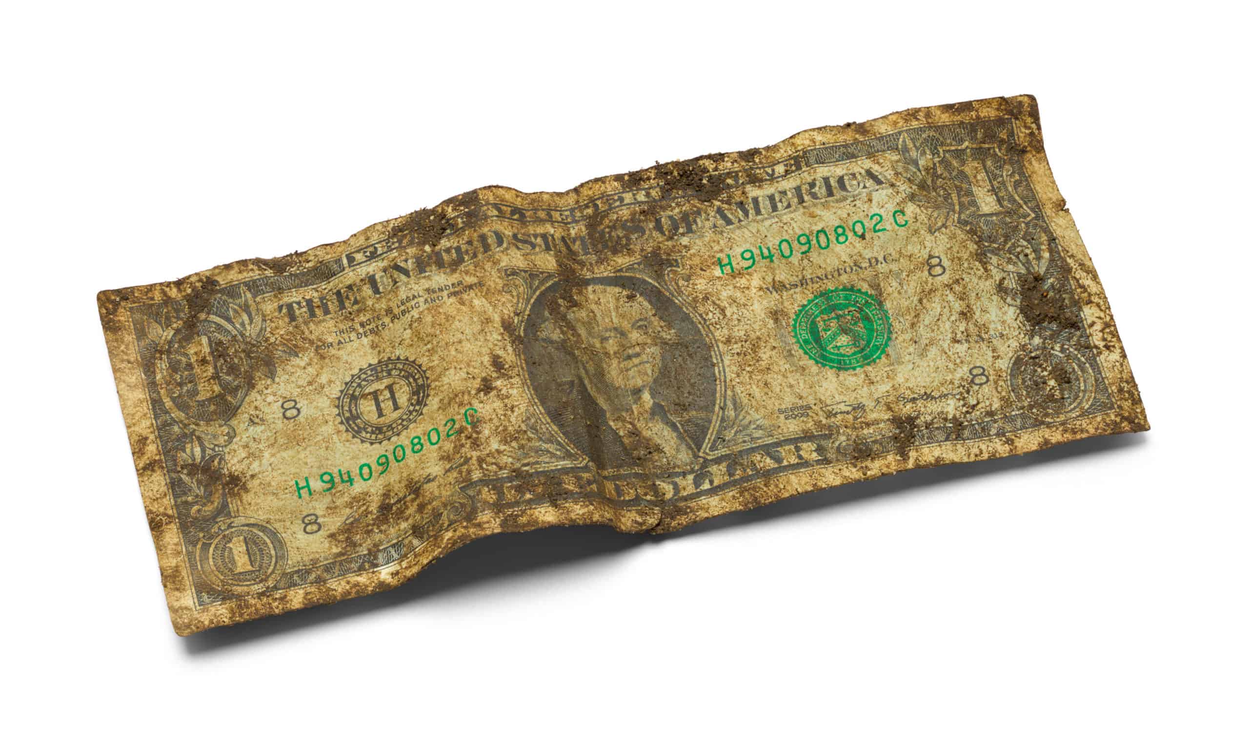 Arten von Geld - alte Banknote