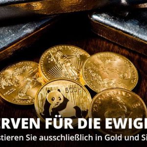 Gold als Anlage - Goldmünzen auf Tablettt